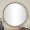CosmoLiving by Cosmopolitan Silver Metal Wall Mirror with Bead Detailing 36" x 1" x 36"